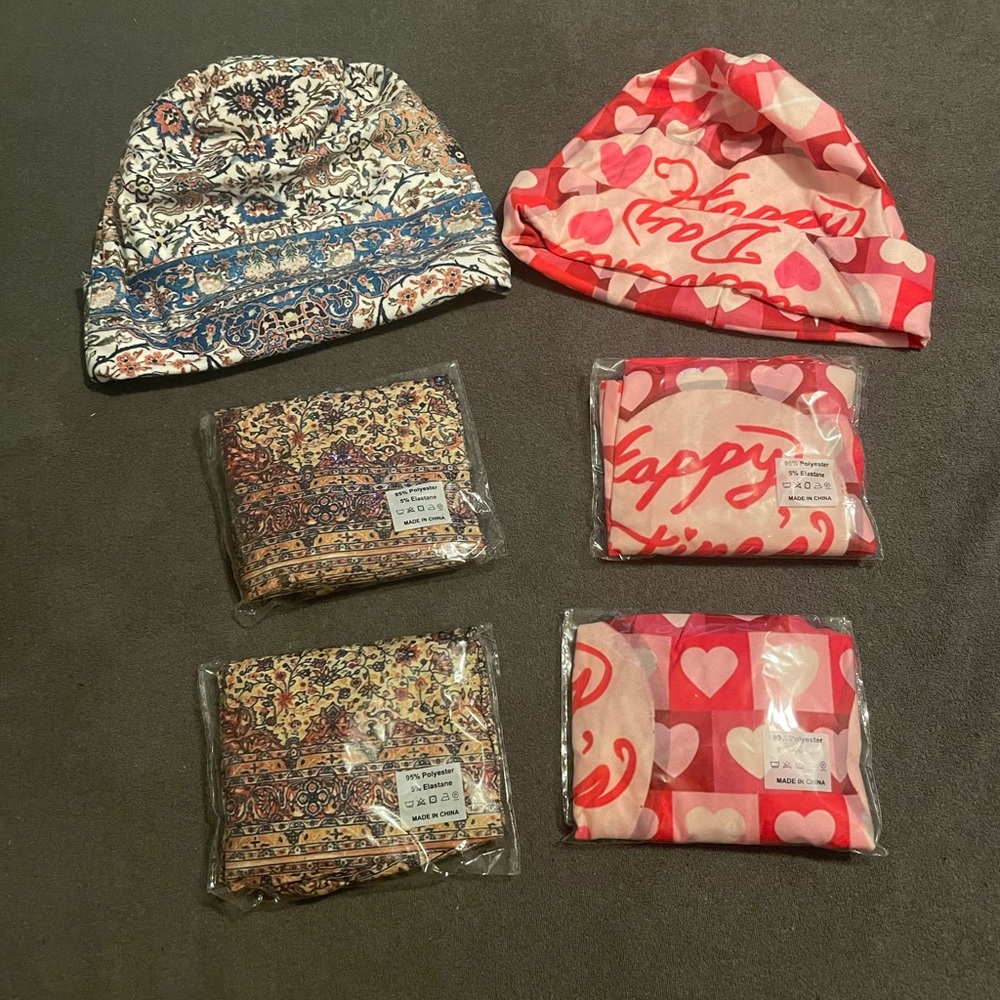 NWT Kids Patterned Beanie - one size